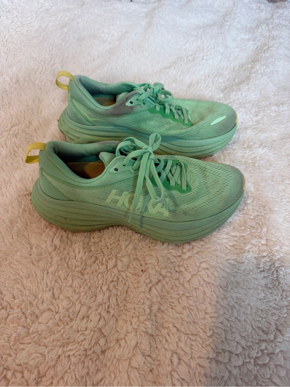 Hoka Bondi 8 Lime Glow sz 8